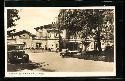 AK Bensheim a. d. B., Bahnhof