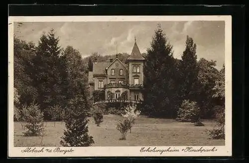 AK Alsbach a. d. Bergstrasse, Erholungsheim Hirschpark
