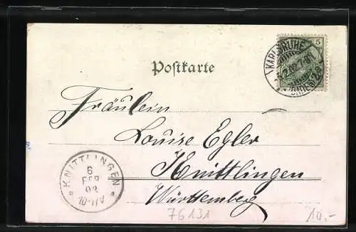 Lithographie Karlsruhe, Stadtgartensee