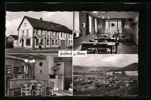AK Bürgstadt a. Main, Gasthof z. Adler, Innenansichten