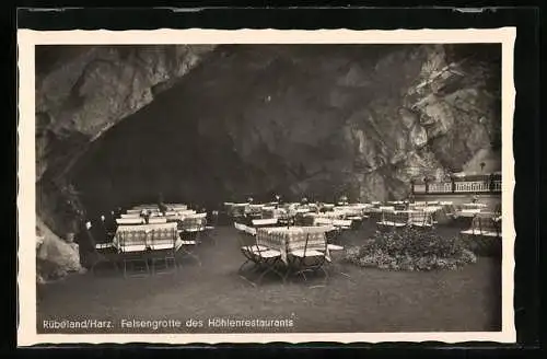 AK Rübeland /Harz, Felsengrotte des Höhlenrestaurants