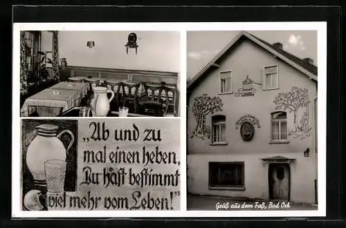AK Bad Orb, Gaststätte Gruss aus dem Fass