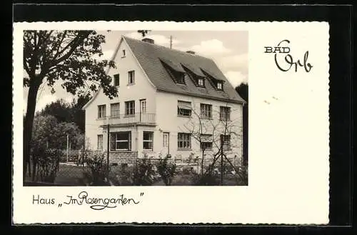 AK Bad Orb, Hotel-Pension Haus Im Rosengarten