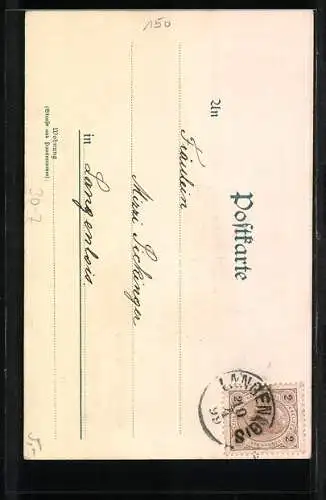 AK Liebespaar, General in Uniform mit feiner Dame