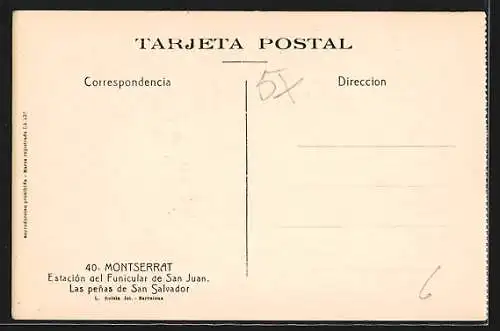 AK Montserrat, Estación del Funicular de San Juan, Las penas de San Salvador