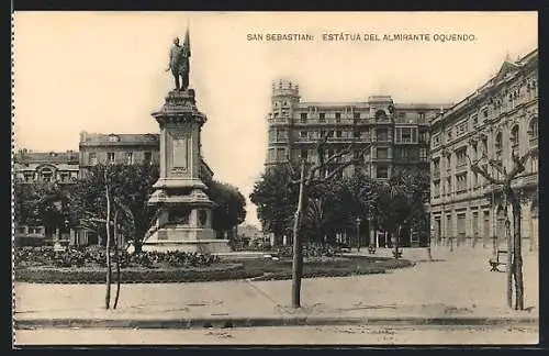 AK San Sebastian, Estátua del Almirante Oquendo