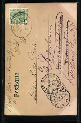 AK Soldat in Uniform mit Monokel