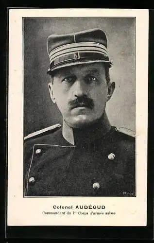 AK Heerführer Colonel Audéoud, Commandant du Ier Corps d`armée suisse