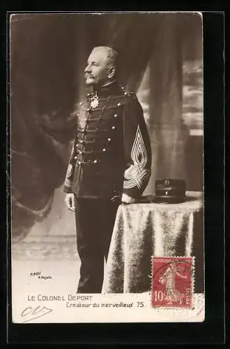 AK Colonel Deport, Créateur du meveilleux 75, Erfinder der 75 mm Kanone