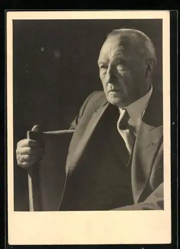 Foto-AK Konrad Adenauer, Portrait in hohem Alter