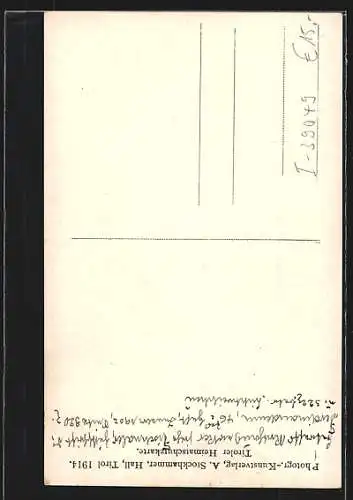 AK Sterzing /Tirol, Rathaus mit Denkmal