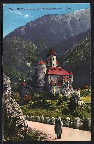 AK Freienfeld, Blick zur Burg Welfenstein