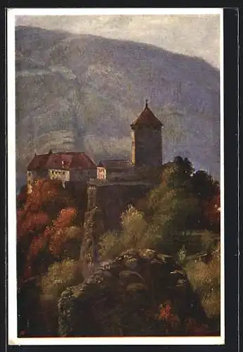 Künstler-AK Meran, Schloss Tirol