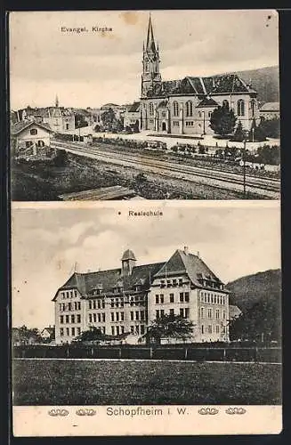 AK Schopfheim i. W., Realschule, Evangelische Kirche