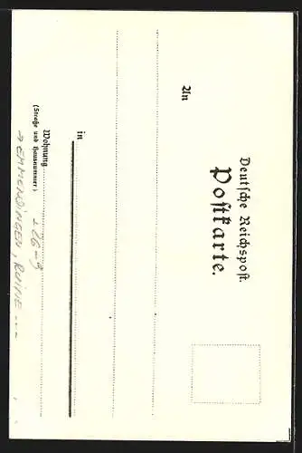 Künstler-Lithographie Karl Mutter: Hochburg, zwei Motive