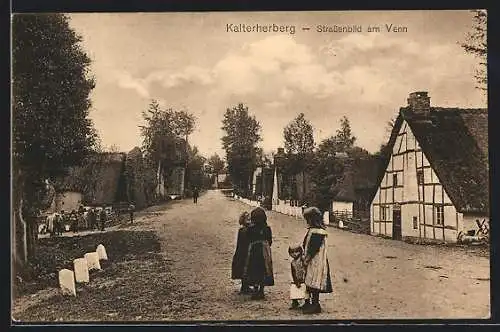 AK Kaltherberg, Strassenbild am Venn