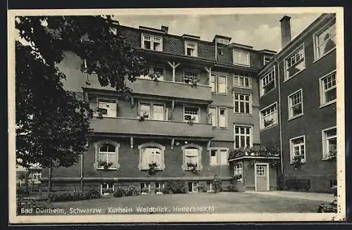AK Bad Dürrheim /Schwarzw., Hotel Kurheim Waldblick, Hinteransicht