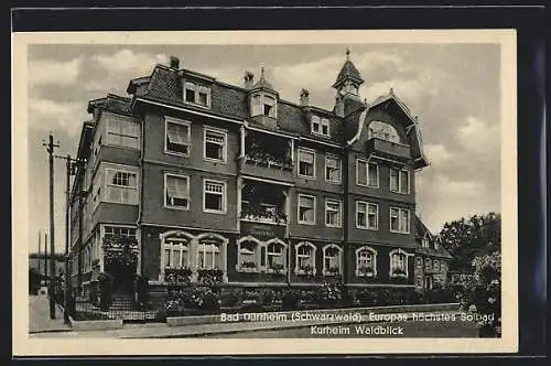 AK Bad Dürrheim /Schwarzw., Hotel Kurheim Waldblick