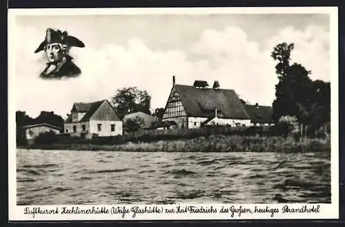 AK Zechlinerhütte, Heutiges Strandhotel zur Zeit Friedrich des Grossen