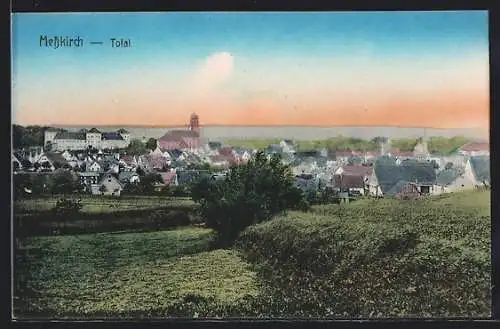 AK Messkirch, Totalansicht mit Kirche