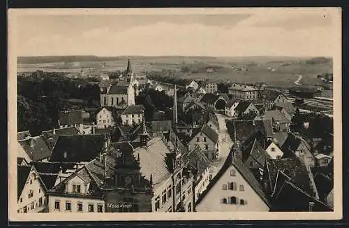 AK Messkirch, Teilansicht aus der Vogelschau