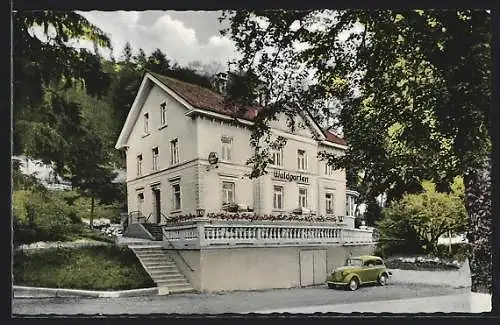 AK Stühlingen, Gasthaus-Pension Haus Waldgarten W. Peuerle im Wutachtal