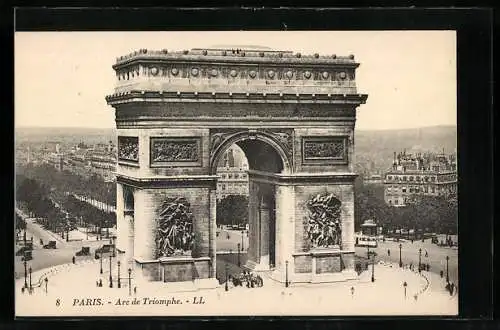 AK Paris, L`Arc de Triomphe, Triumphbogen