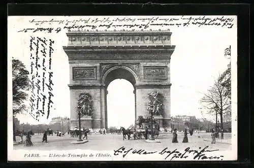 AK Paris, L`Arc de Triomphe de l'étoile
