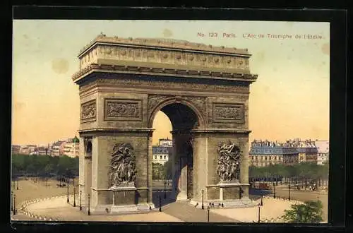 AK Paris, L`Arc de Triomphe, Triumphbogen