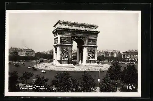 AK Paris, L`Arc de Triomphe, Triumphbogen