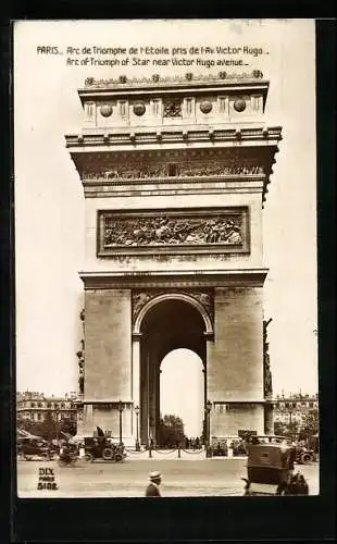 AK Paris, L`Arc de Triomphe, Triumphbogen