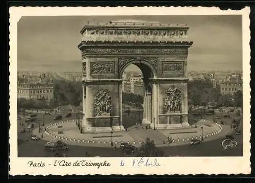 AK Paris, L`Arc de Triomphe, Triumphbogen