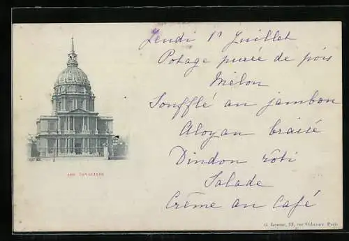 AK Paris, Hôtel des Invalides