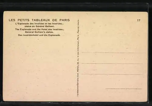 AK Paris, Hôtel des Invalides, les Petits Tableaux