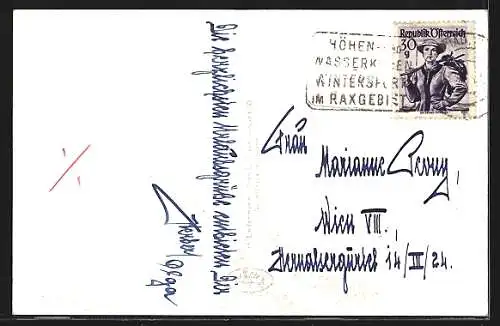 AK Reichenau, Kurpark mit Kurhaus