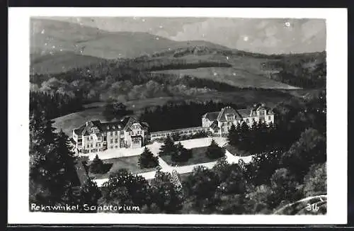 AK Rekawinkel, Ansicht vom Sanatorium Rekawinkel aus der Vogelschau