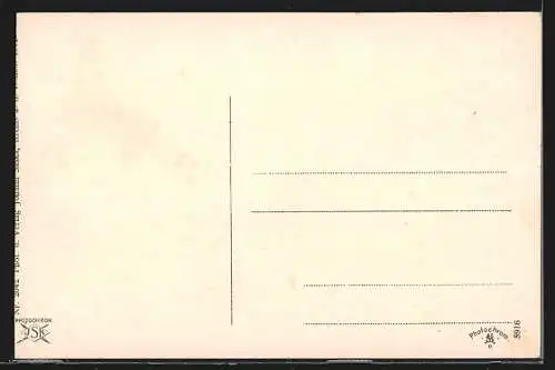 AK Göttweig, Blick zum Stift auf dem Berg