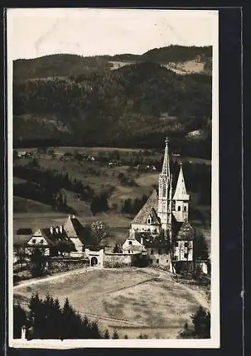 AK Judendorf-Strassengel, Blick zur Wallfahrtskirche Maria Strassengel