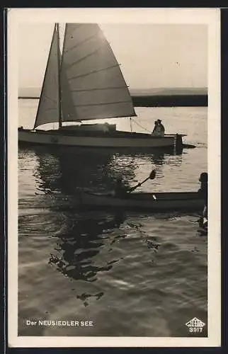 AK Neusiedl am See, Boote auf dem Neusiedlersee