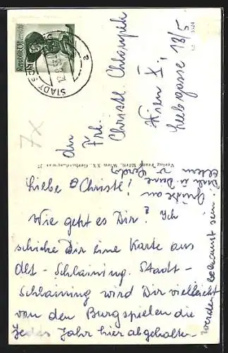 AK Schlaining /Bgld., Schlossturm