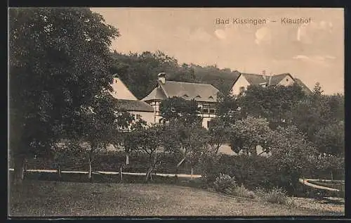 AK Bad Kissingen, Blick zum Forsthaus Claushof