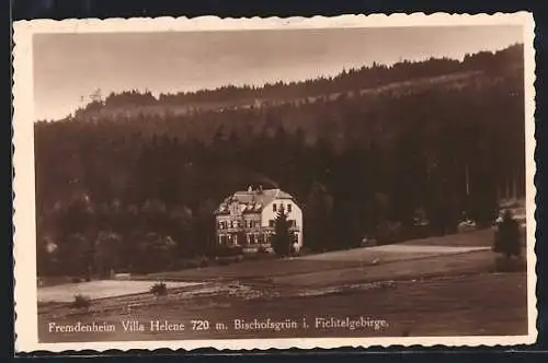 AK Bischofsgrün i. Fichtelgebirge, Fremdenheim Villa Helene