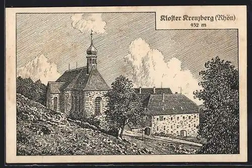 AK Kreuzberg /Rhön., Ansicht Kloster