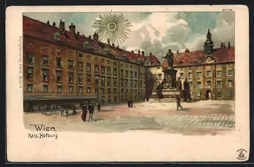 Sonnenschein-AK Wien, Kaiserliche Hofburg im Sonnenschein