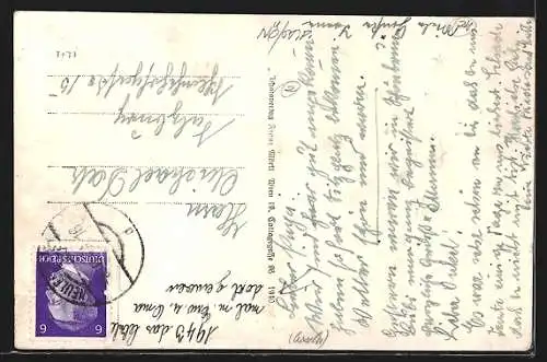 AK Neulengbach N. D., Ortsansicht mit Burg