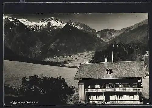 AK Krimml, Pension mit Blick zum Ort