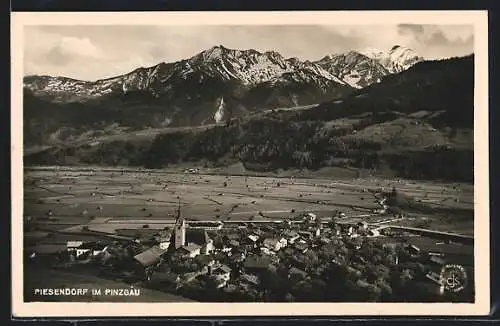 AK Piesendorf im Pinzgau, Panorama von einem Berg aus
