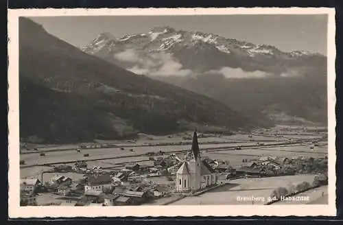 AK Bramberg am Wildkogel, Totalansicht aus der Vogelschau