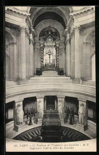 AK Paris, Hôtel des Invalides-Le Tombeau de l`Empereur, Napoleon`s Tomb