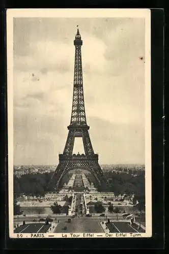 AK Paris, La Tour Eiffel, Eiffelturm